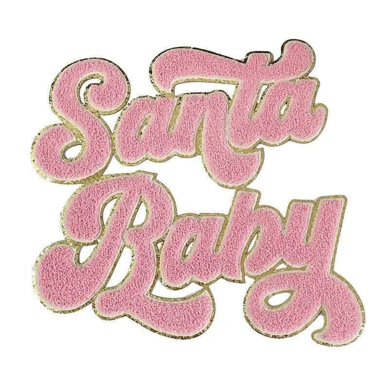 Santa Baby Chenille Christmas Patch